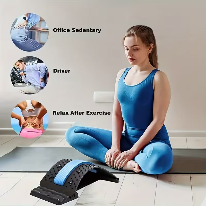 Brandford Support | 3-Level Back Stretcher – Posture Corrector & Lumbar Massager